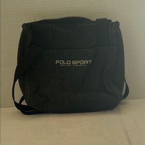 Polo by Ralph Lauren Black Messenger Bag Classic Design